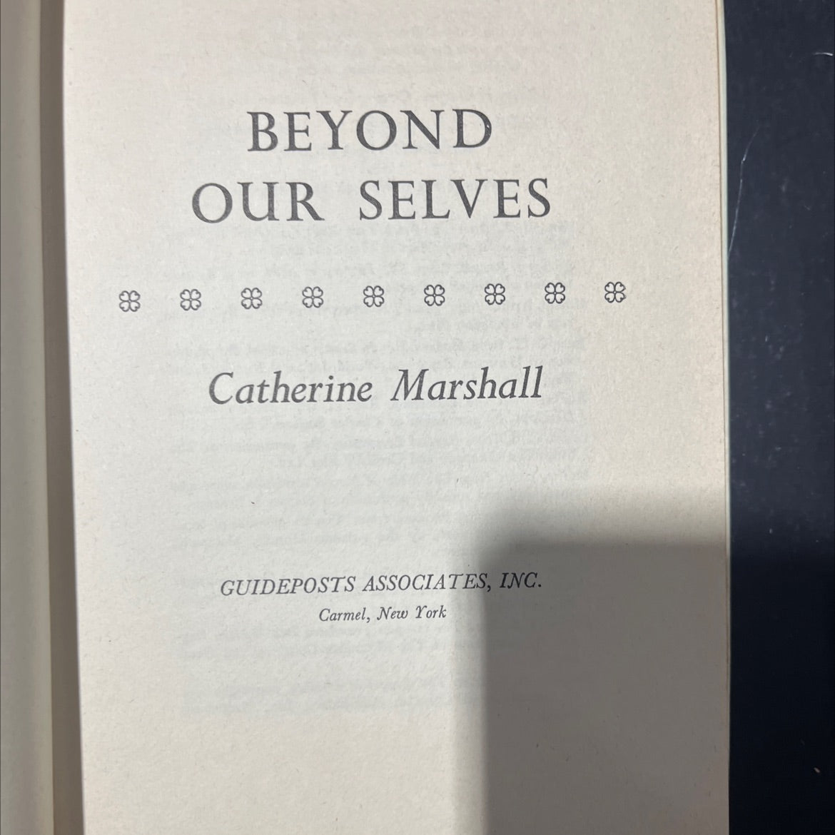 beyond our selves book, by Catherine Marshall, 1961 Hardcover image 2