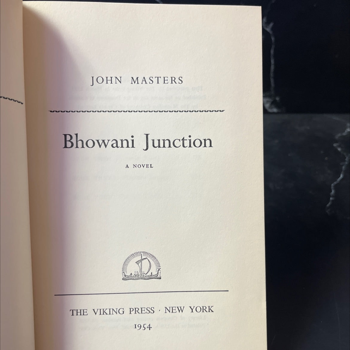 bhowani junction book, by john masters, 1954 Hardcover image 2