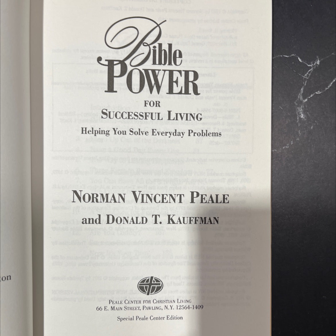 bible power for successful living helping you solve everyday problems book, by Norman Vincent Peale and Donald T. image 2