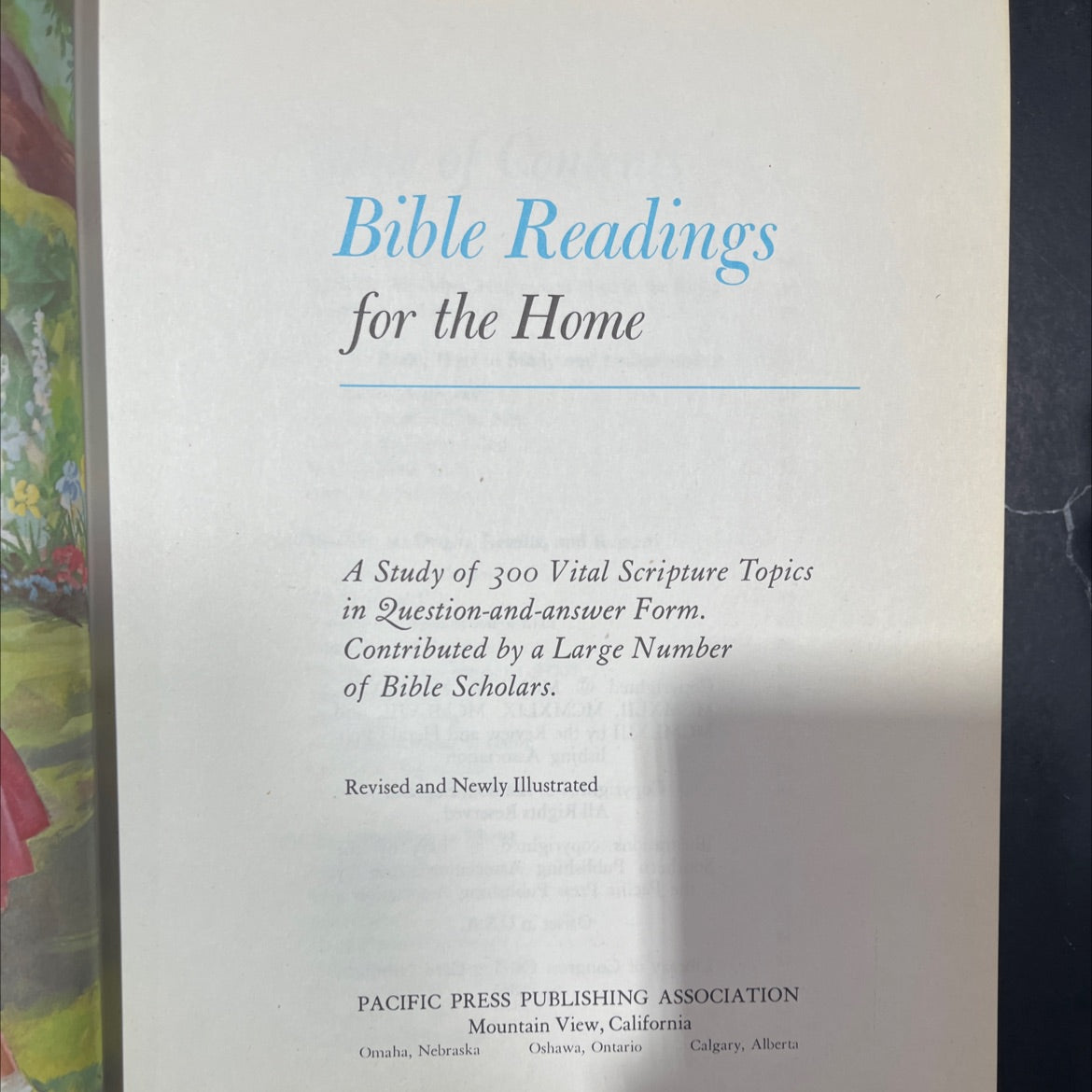 bible readings for the home a study of 300 vital scripture topics in question-and-answer form book, by unknown, 1963 image 2