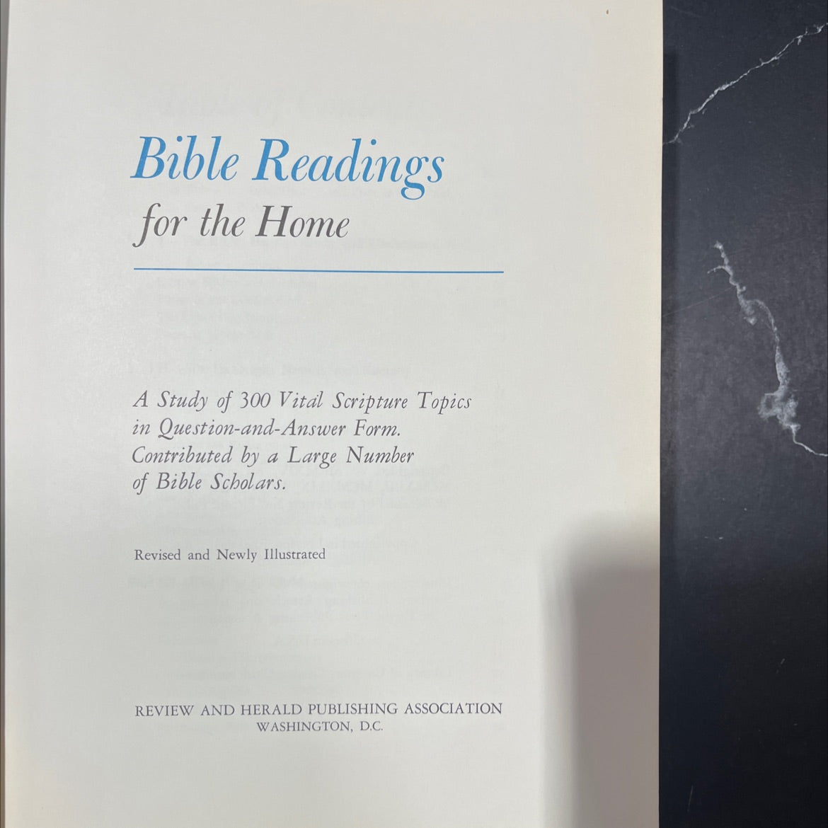 bible readings for the home a study of 300 vital scripture topics in question-and-answer form book, by unknown, 1963 image 2