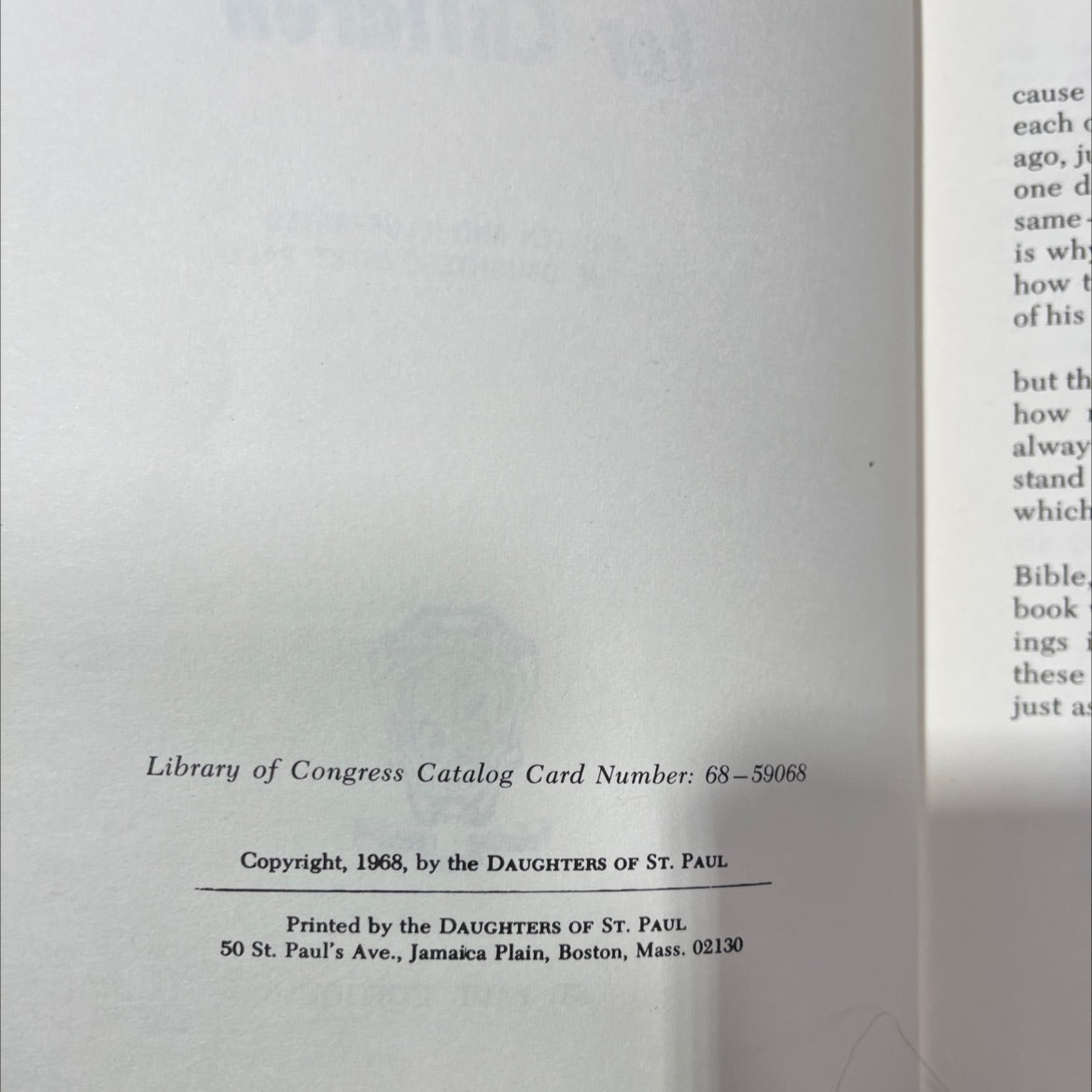 bible stories for children book, by daughters of st. paul, 1968 Hardcover image 3