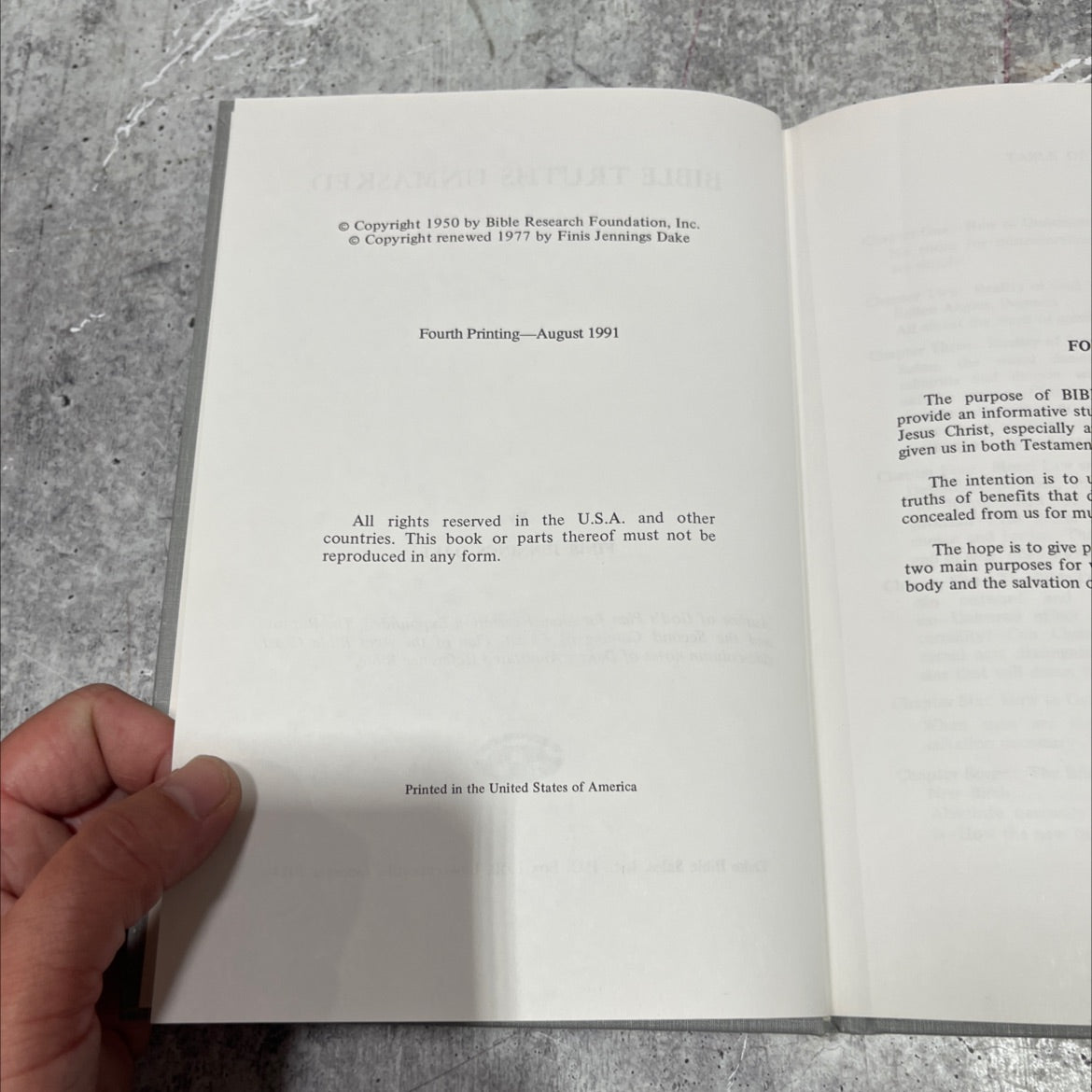 bible truths unmasked book, by finis jennings dake, 1991 Hardcover image 3