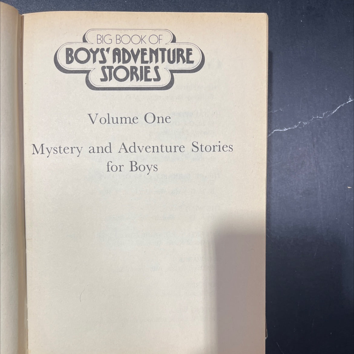 big book of boys' adventure stories volume one mystery and adventure stories for boys book, by unknown, 1977 Hardcover image 2