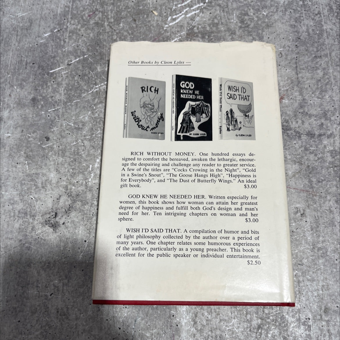 SIGNED bigger men for better churches book, by Cleon Lyles, 1971 Hardcover image 4