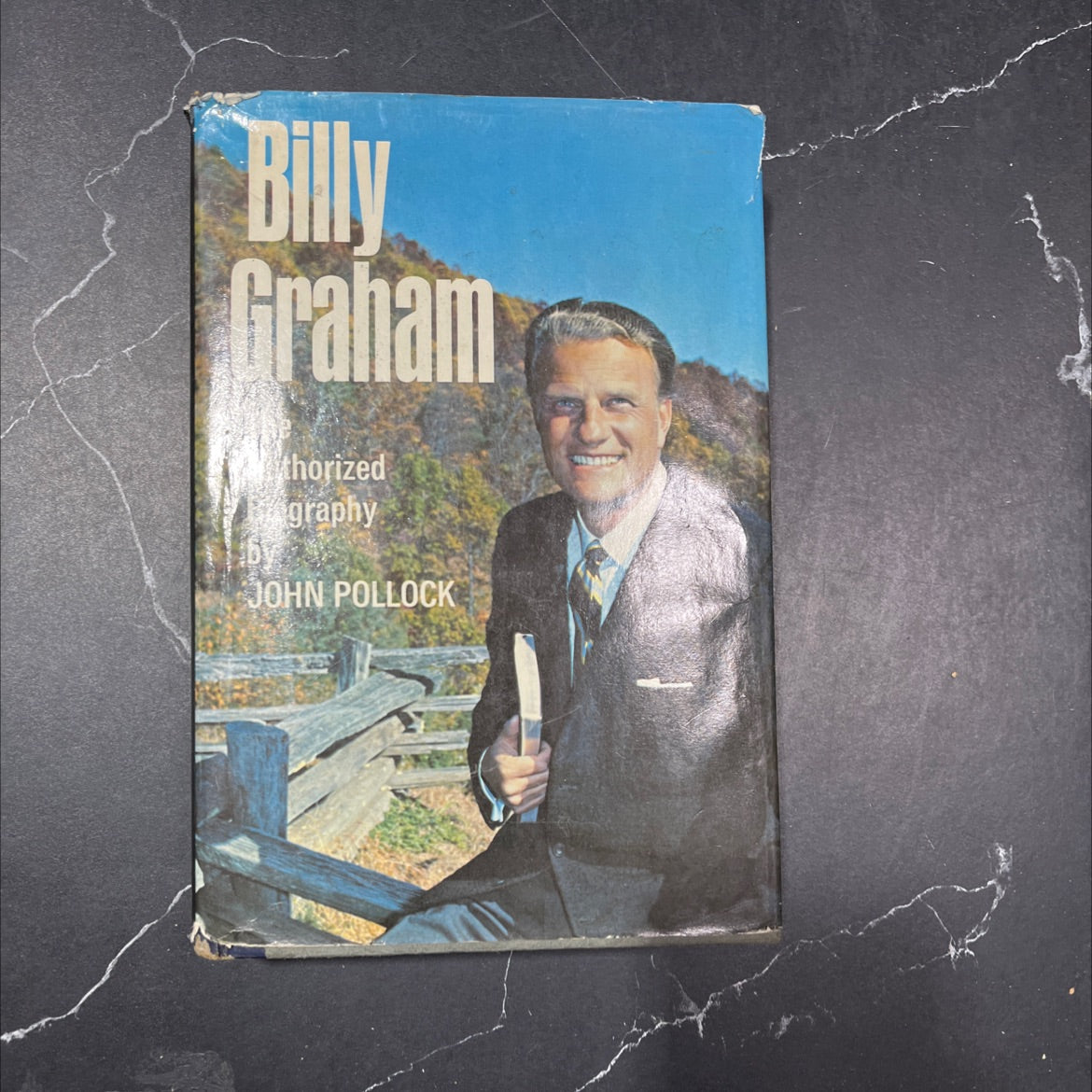 billy graham the authorized biography book, by john pollock, 1966 Hardcover image 1