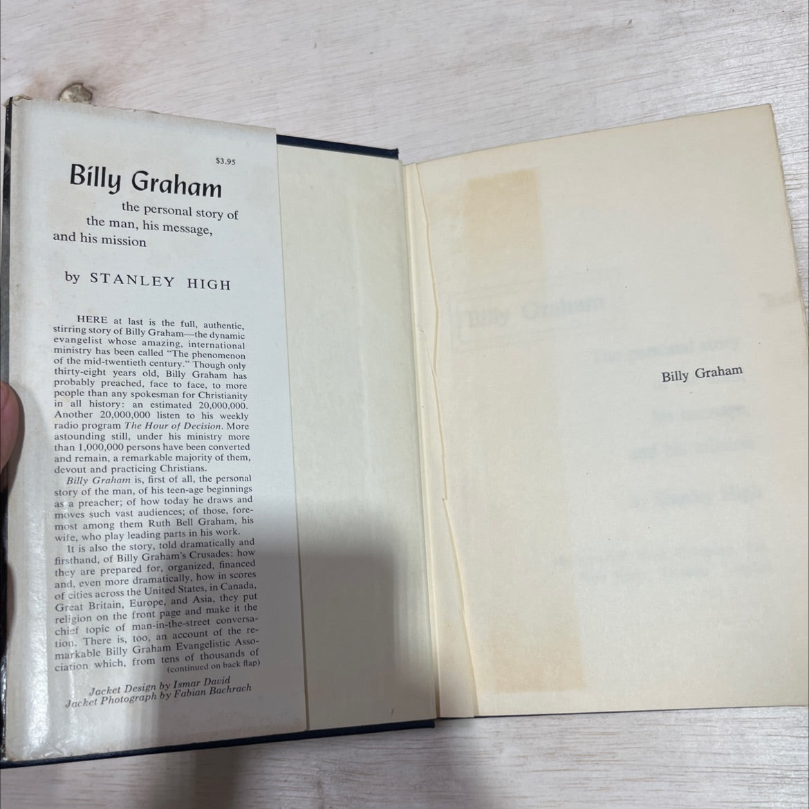 billy graham the personal story of the man his message and his mission book, by stanley high, 1956 Hardcover image 4