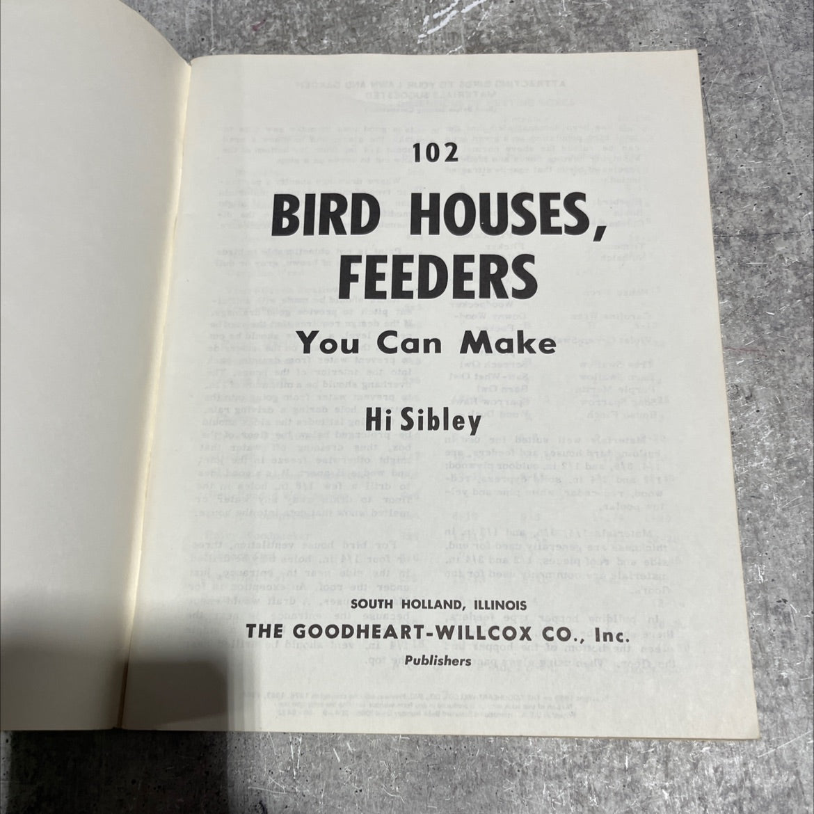 bird houses, feeders you can make book, by annab slod, 2007 Paperback image 2