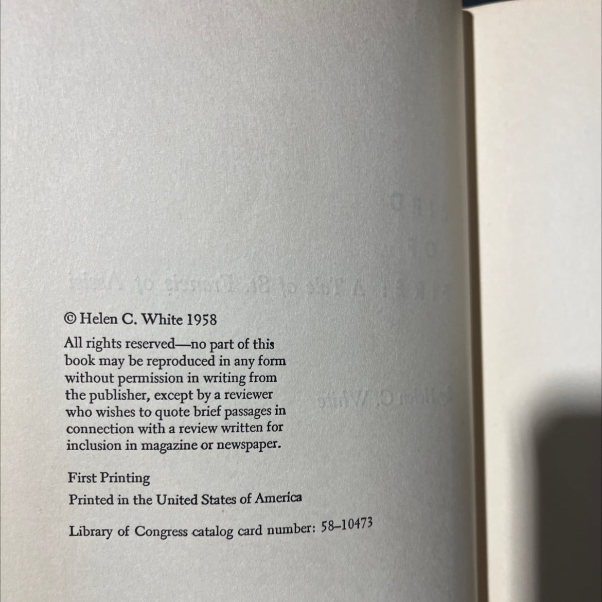 bird of fire: a tale of st. francis of assisi book, by helen c. white, 1958 Hardcover image 3