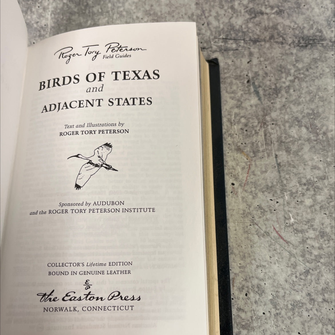 birds of texas and adjacent states book, by roger tory peterson, 2002 Leather image 2