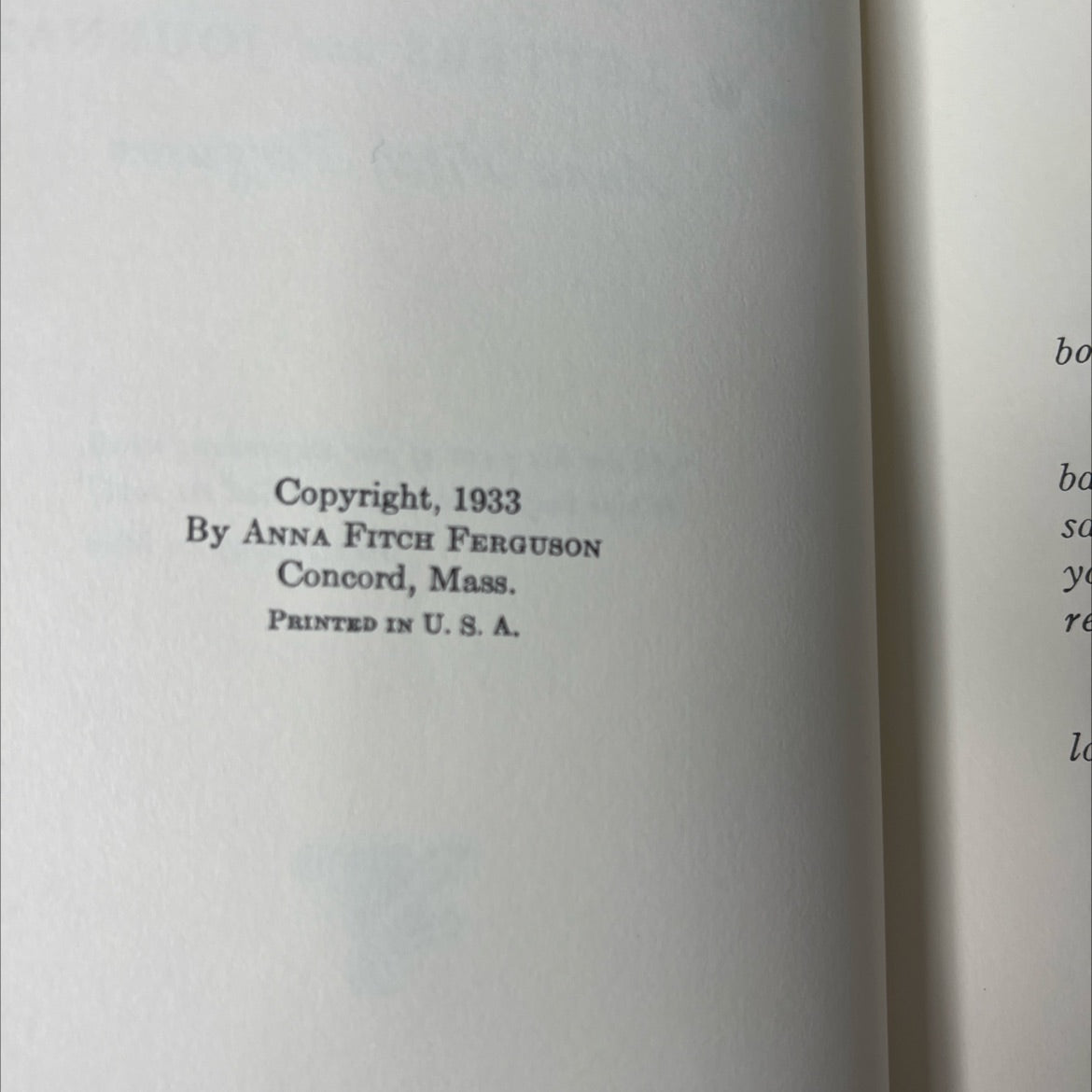 bits of philosophy book, by Anna Fitch Ferguson, 1933 Hardcover, Vintage image 3