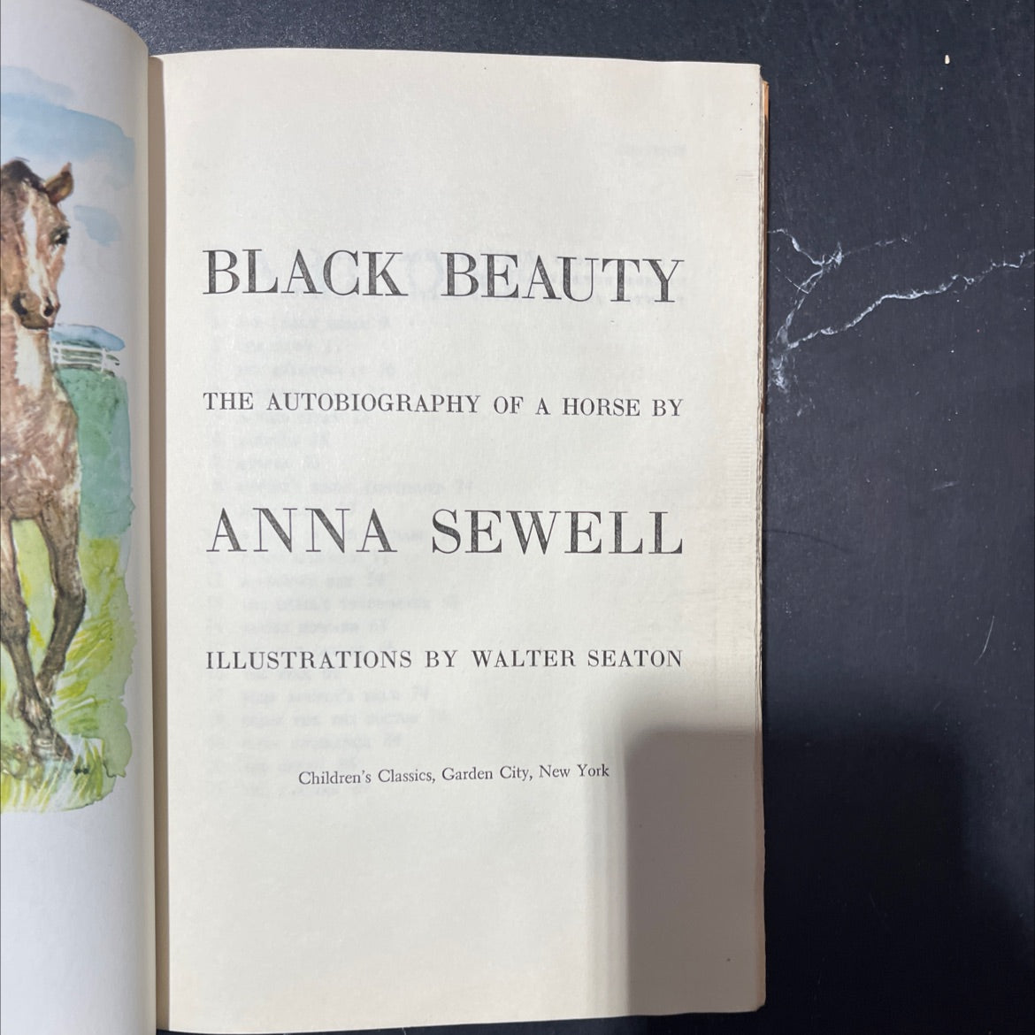 black beauty the autobiography of a horse book, by anna sewell, 1954 Hardcover image 2