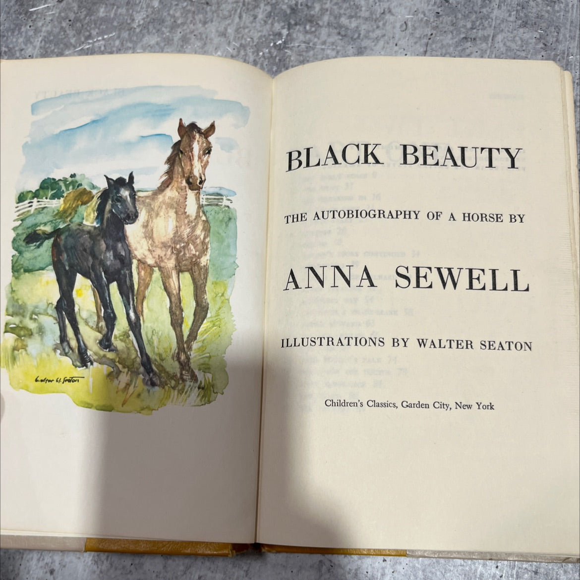 black beauty the autobiography of a horse book, by anna sewell, 1954 Hardcover image 2