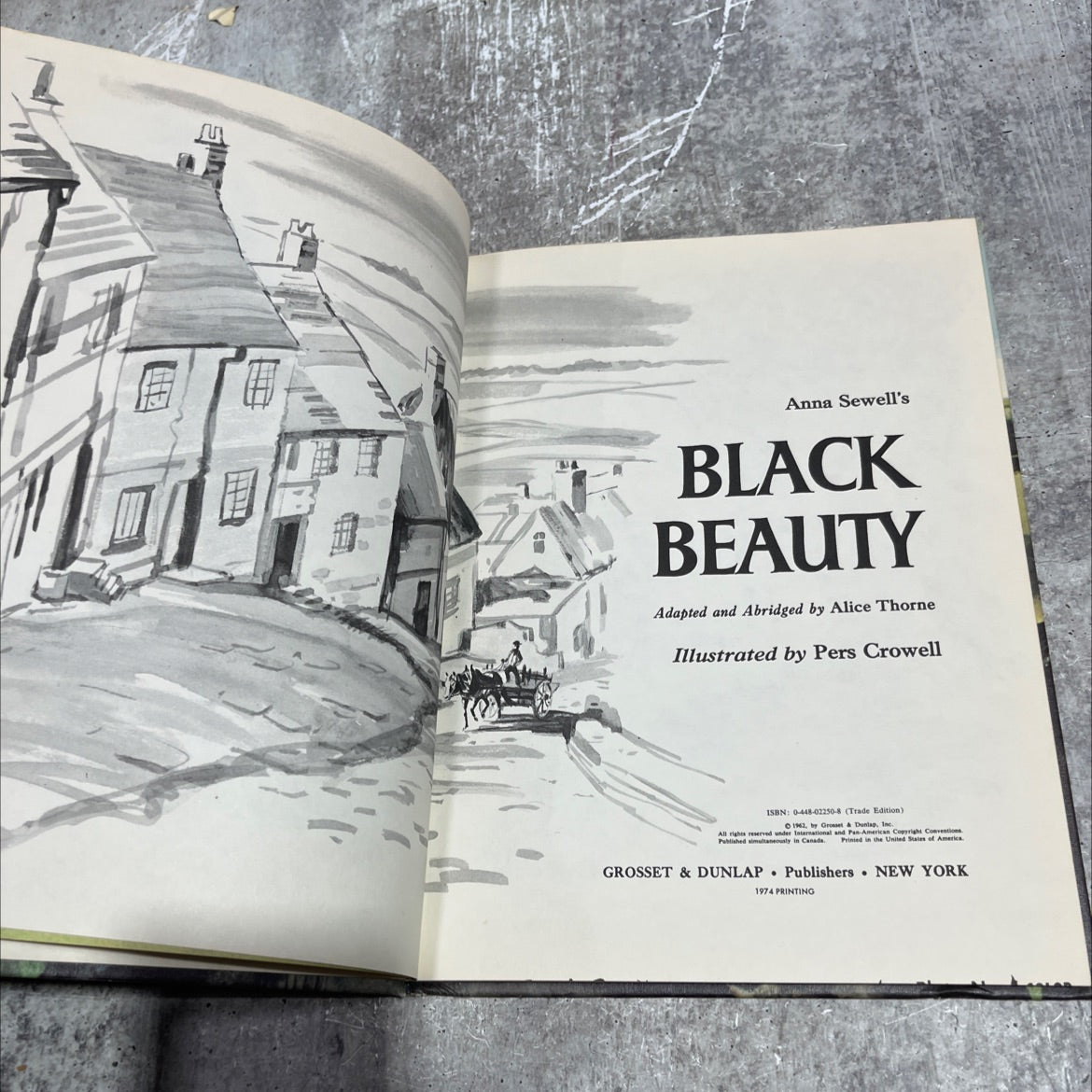 black beauty book, by anna sewell, 1974 Hardcover image 3