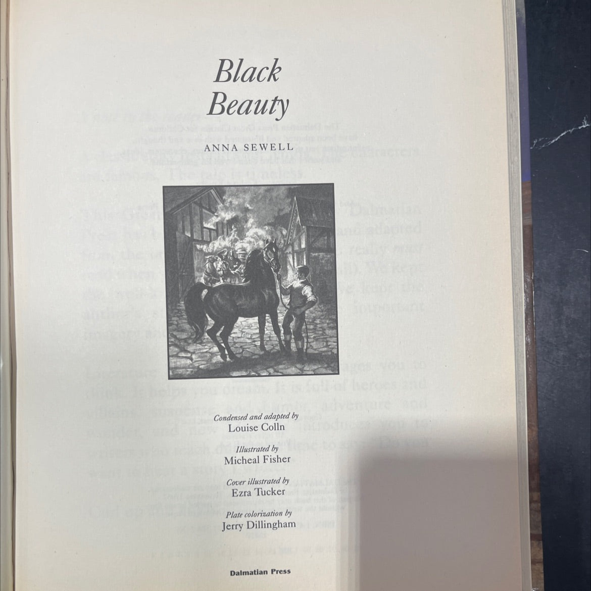 black beauty book, by anna sewell, 2004 Hardcover image 2