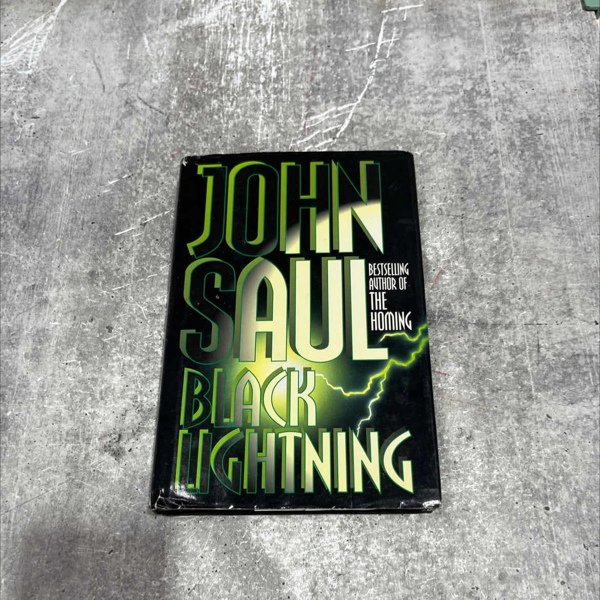black lightning book, by john saul, 1995 Hardcover image 1