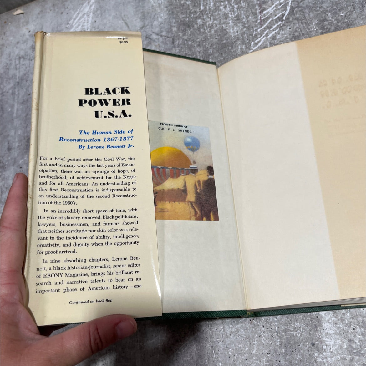 black power u.s.a. the human side of reconstruction, 1867-1877 book, by lerone bennett jr., 1967 Hardcover image 4