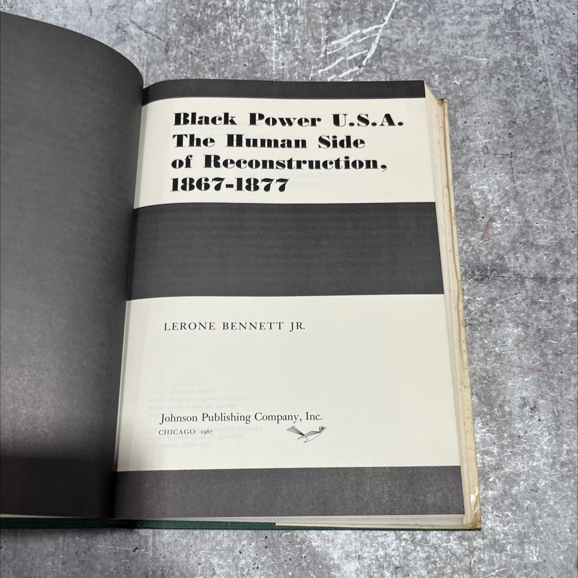 black power u.s.a. the human side of reconstruction, 1867-1877 book, by lerone bennett jr., 1967 Hardcover image 2