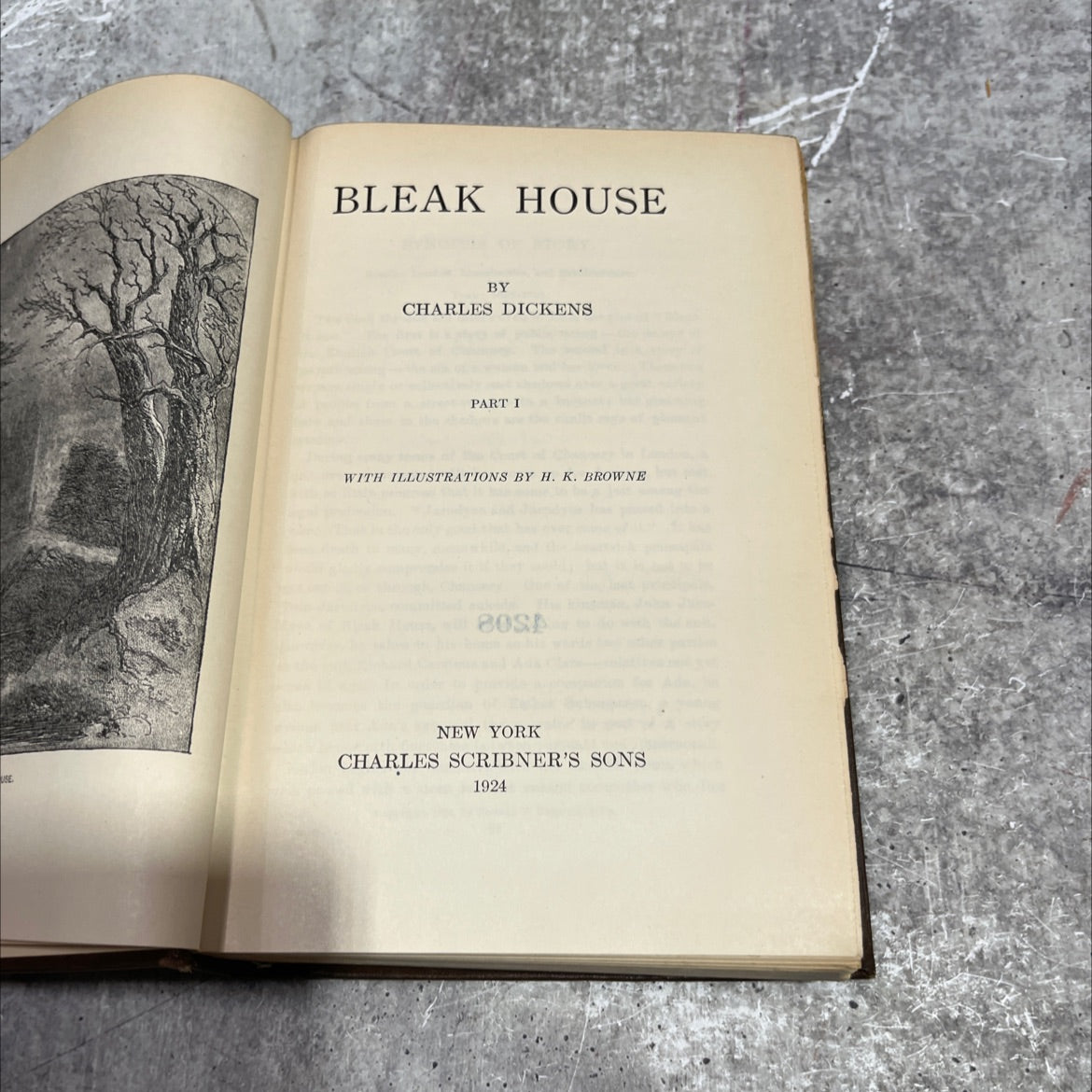bleak house book, by charles dickens, 1924 Hardcover image 2