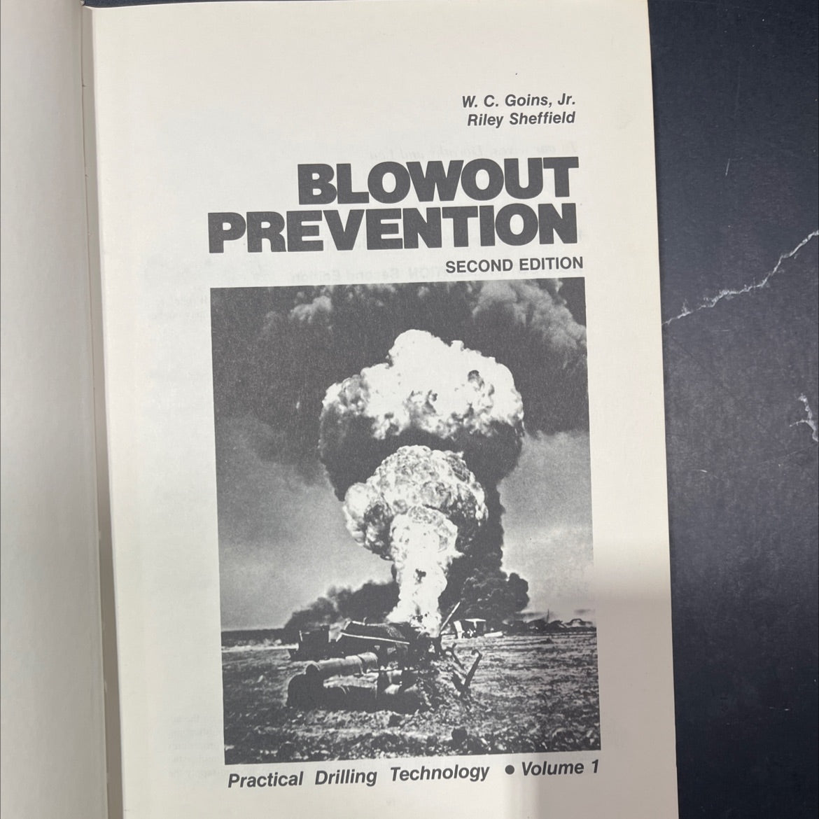 blowout prevention book, by w. c. goins, jr. riley sheffield, 1983 Hardcover image 2