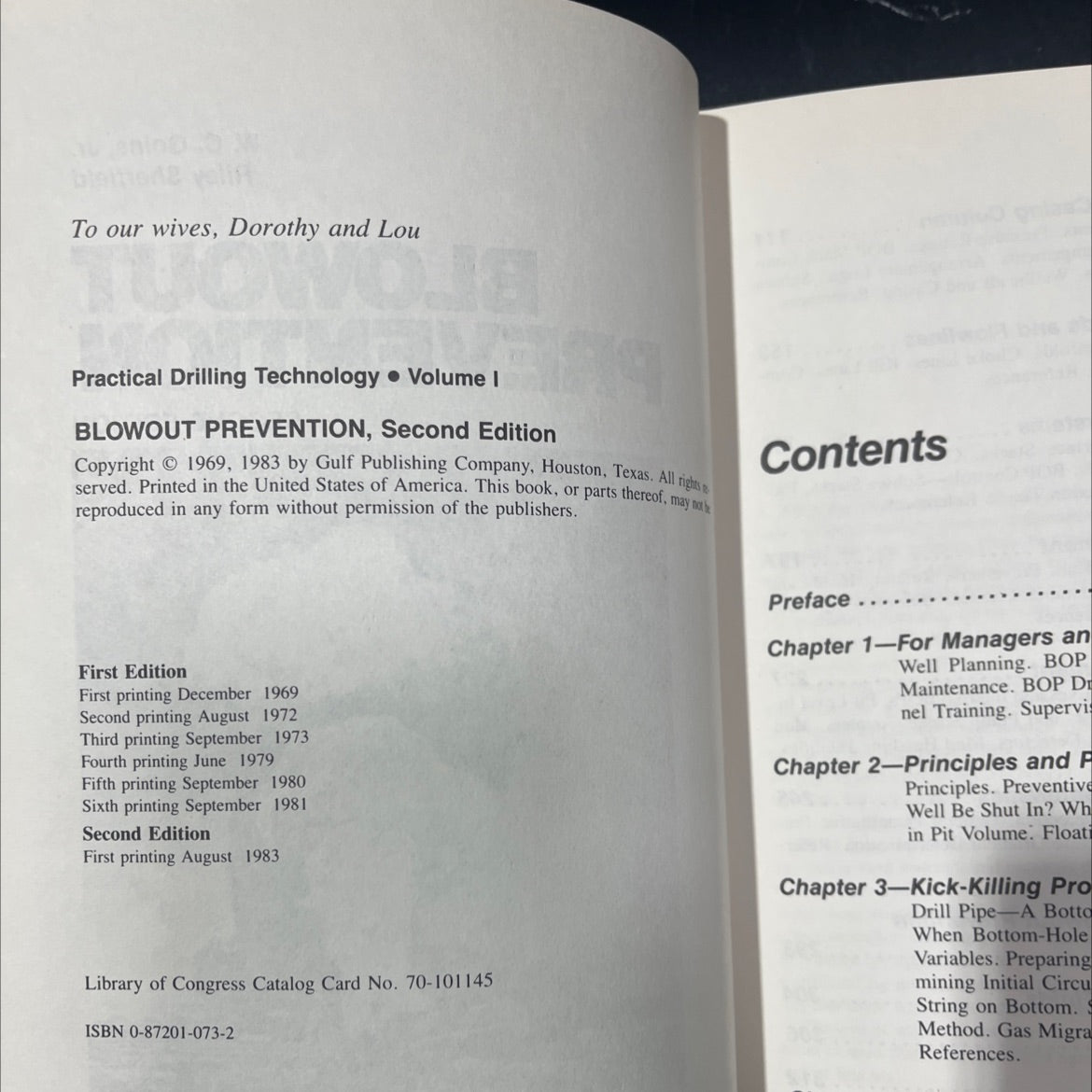 blowout prevention book, by w. c. goins, jr. riley sheffield, 1983 Hardcover image 3