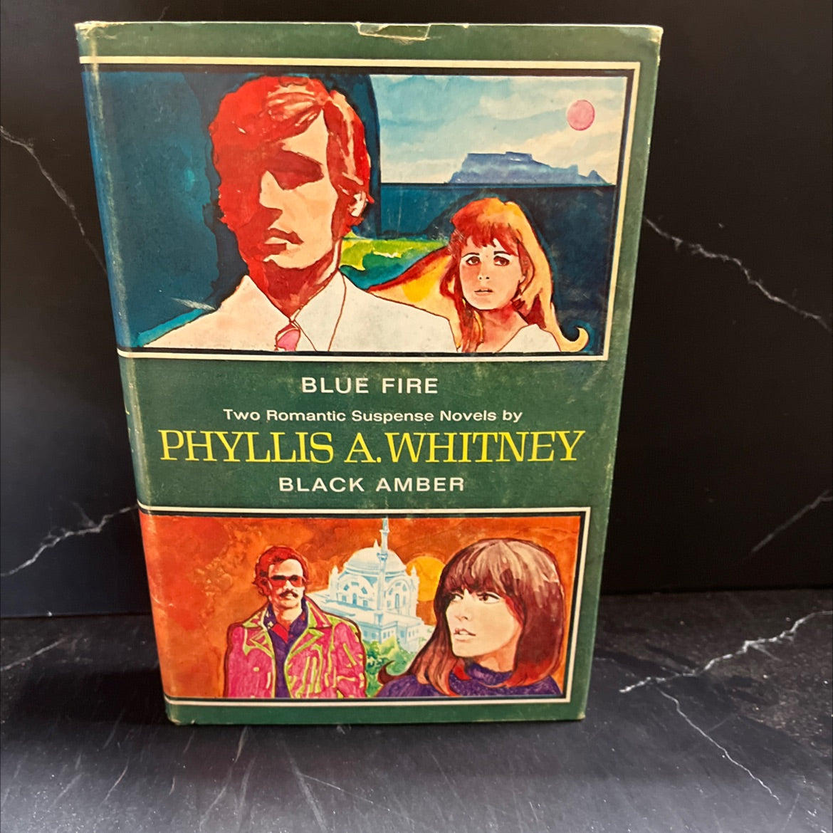 blue fire and black amber two romantic suspense novels book, by Phyllis A. Whitney, 1964 Hardcover image 1