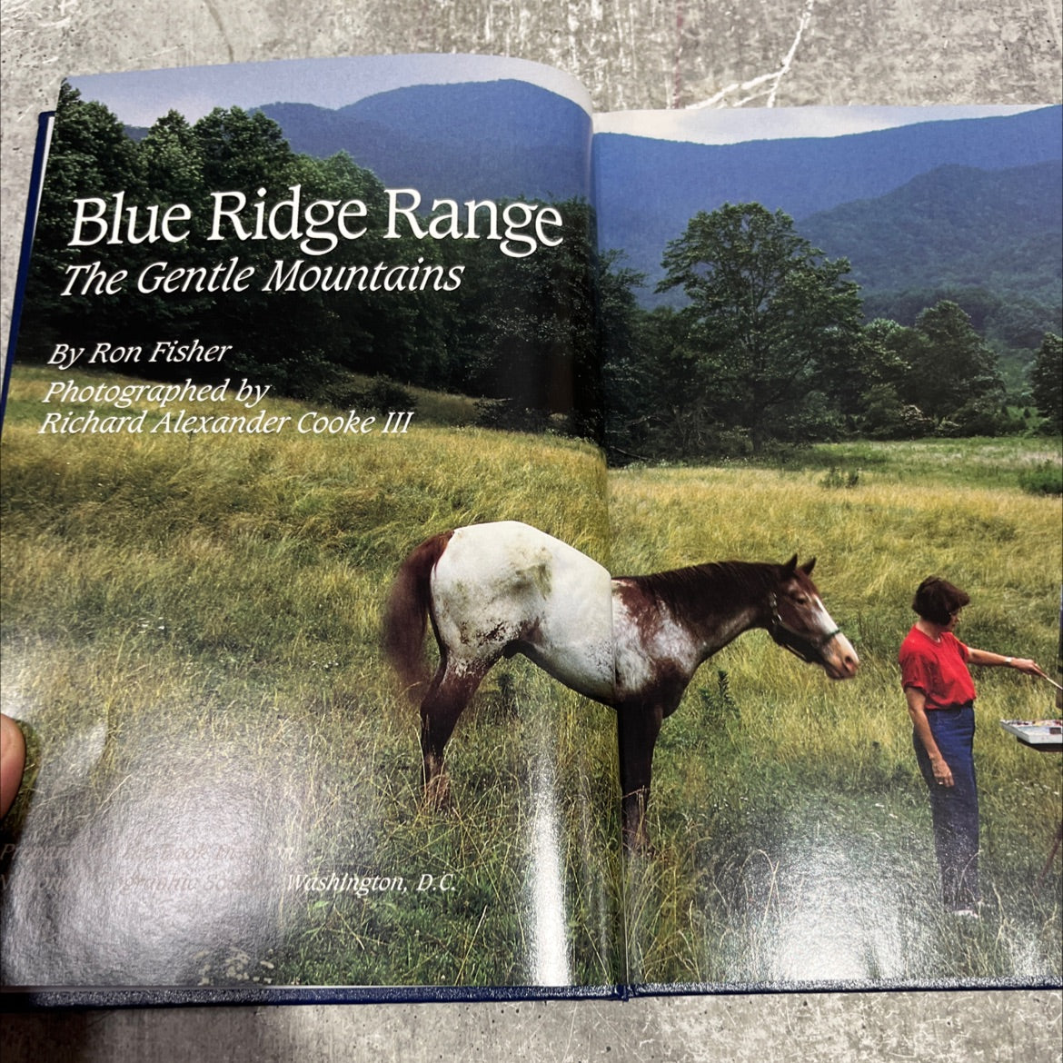 blue ridge range the gentle mountains book, by ron fisher, 1992 Hardcover image 2