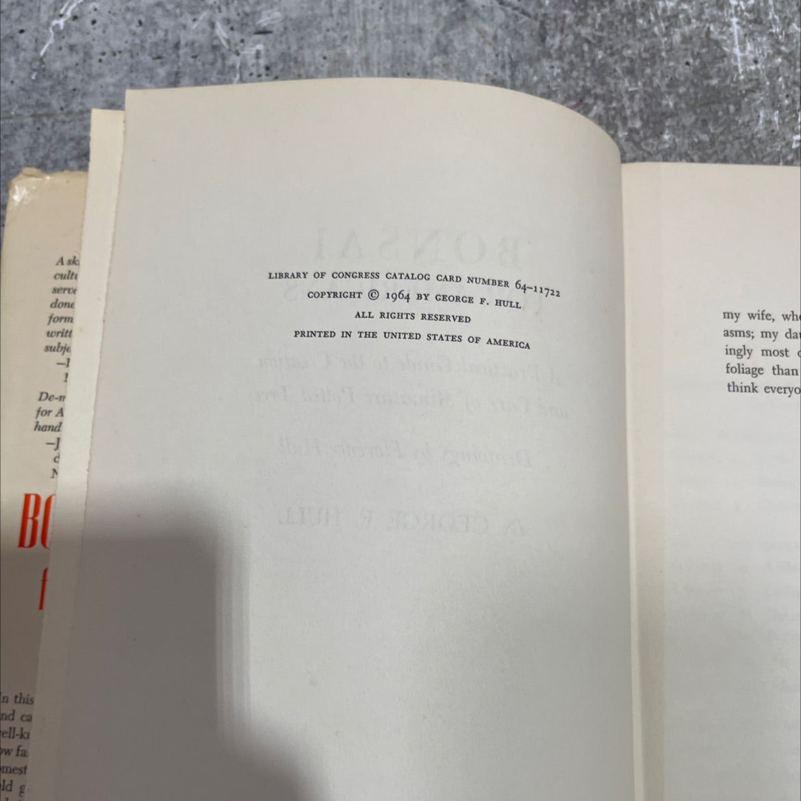 bonsai for americans a practical guide to the creation and care of miniature potted trees book, by george f. hull, 1964 image 3