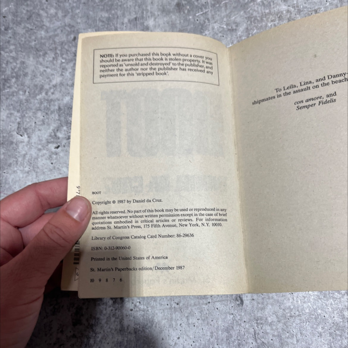 boot book, by daniel da cruz, 1987 Paperback image 3