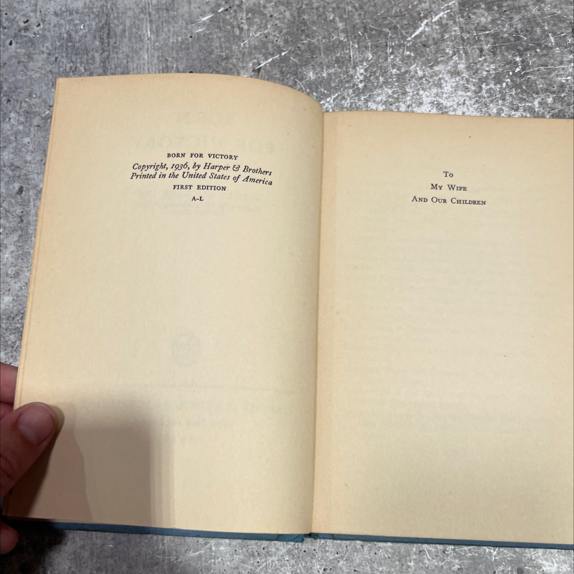 born for victory book, by albert buckner coe, 1936 Hardcover image 3