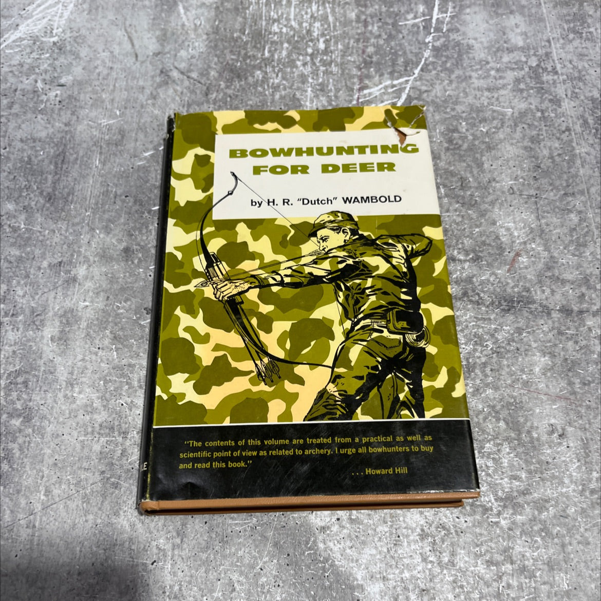 bowhunting for deer book, by H. R. Wambold, 1965 Hardcover image 1