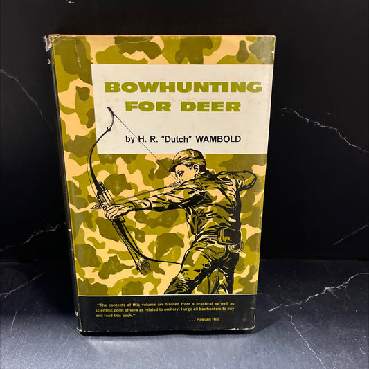 bowhunting for deer book, by h. r. wambold, 1965 Hardcover image 1