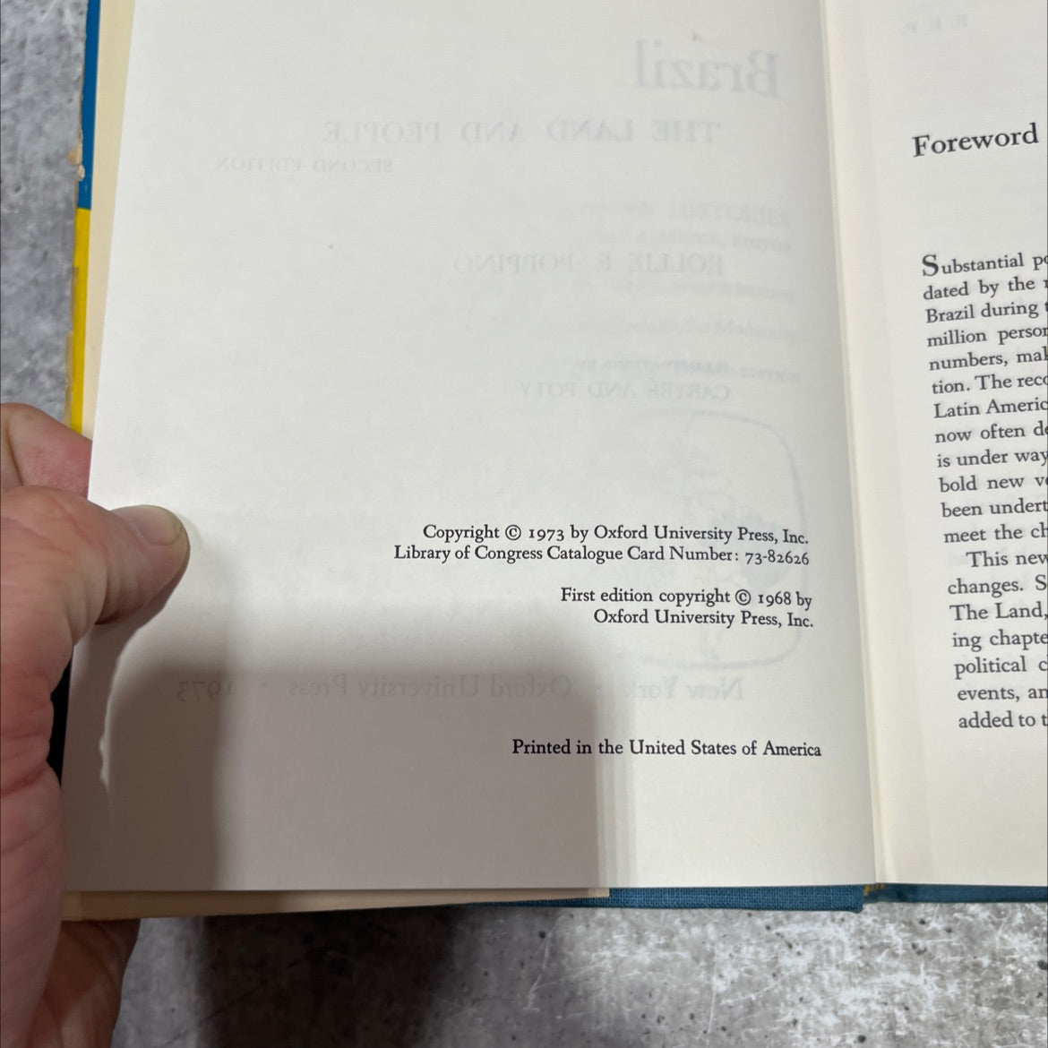 brazil the land and people n histories book, by r. scobie, 1973 Hardcover image 3