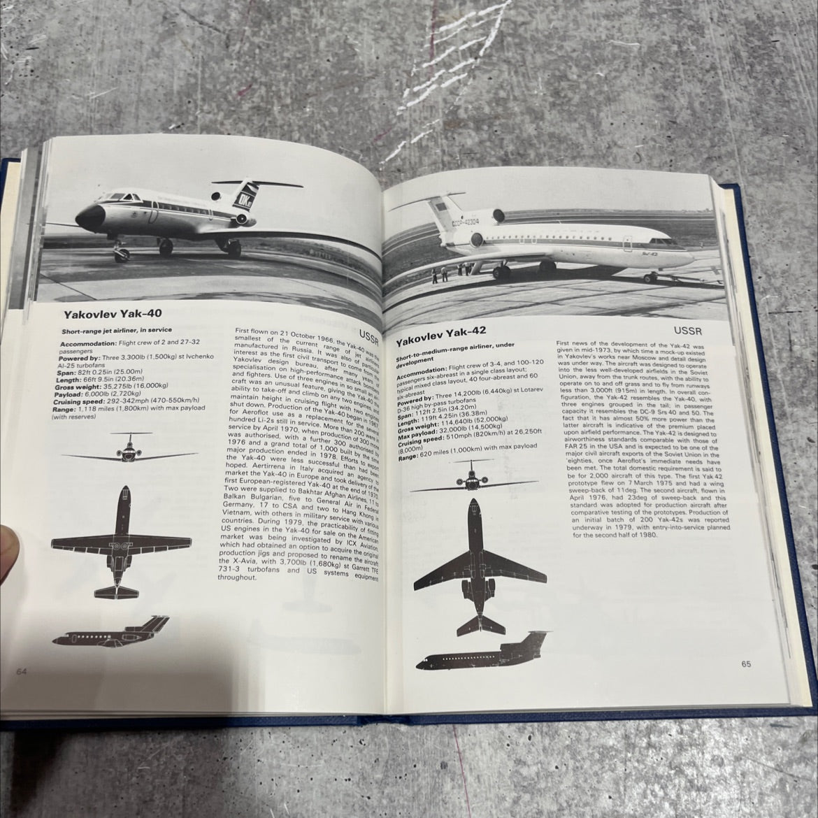 british airways civil aircraft of the world book, by gordon swanborough, 1980 Hardcover image 4