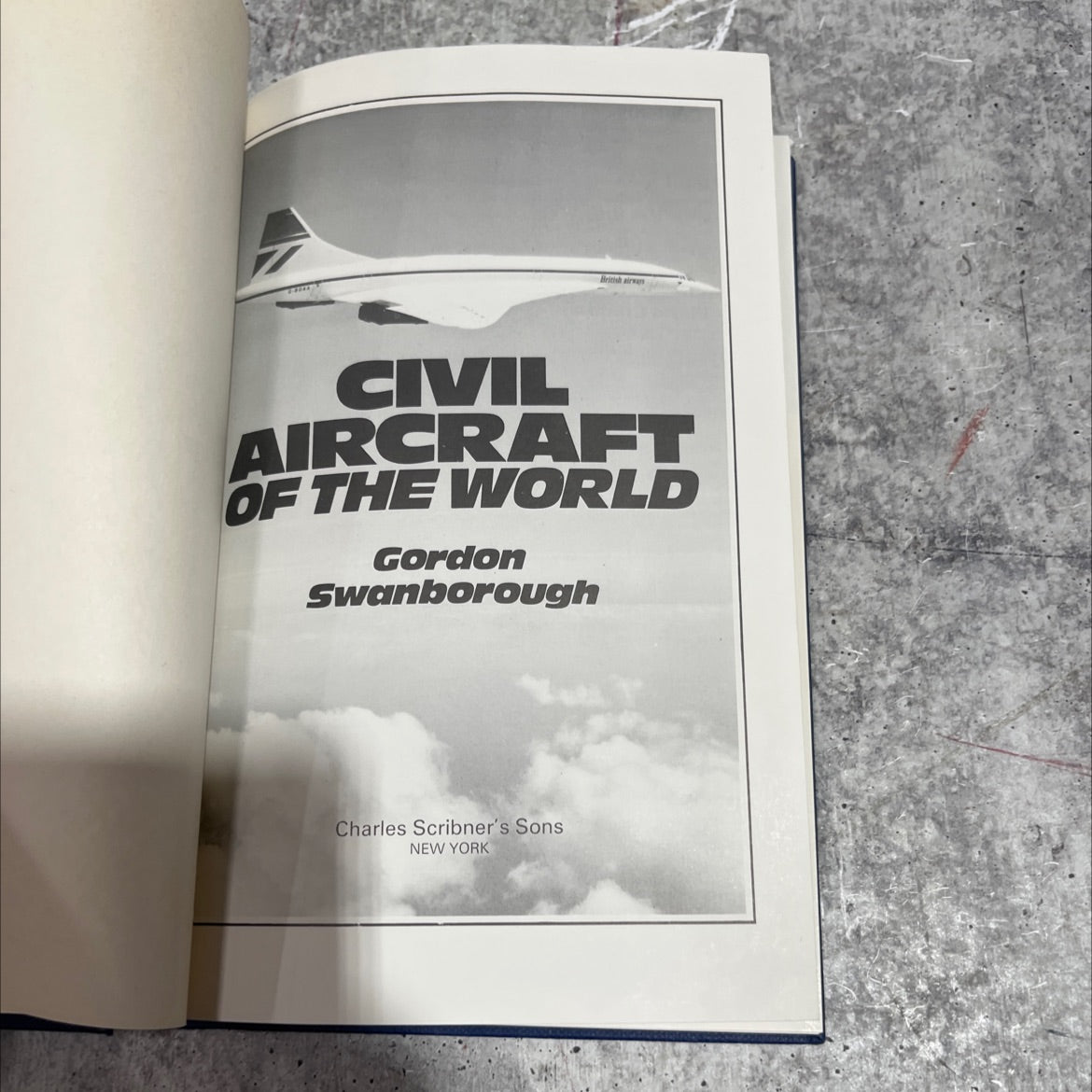 british airways civil aircraft of the world book, by gordon swanborough, 1980 Hardcover image 2