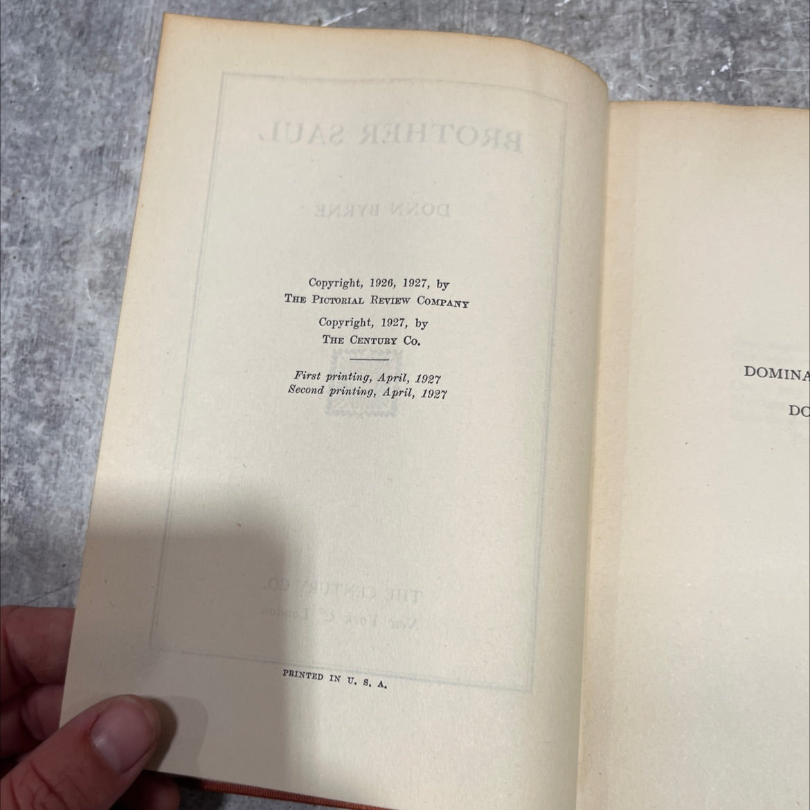 brother saul donn byrne book, by Donn Byrne, 1927 Hardcover image 3
