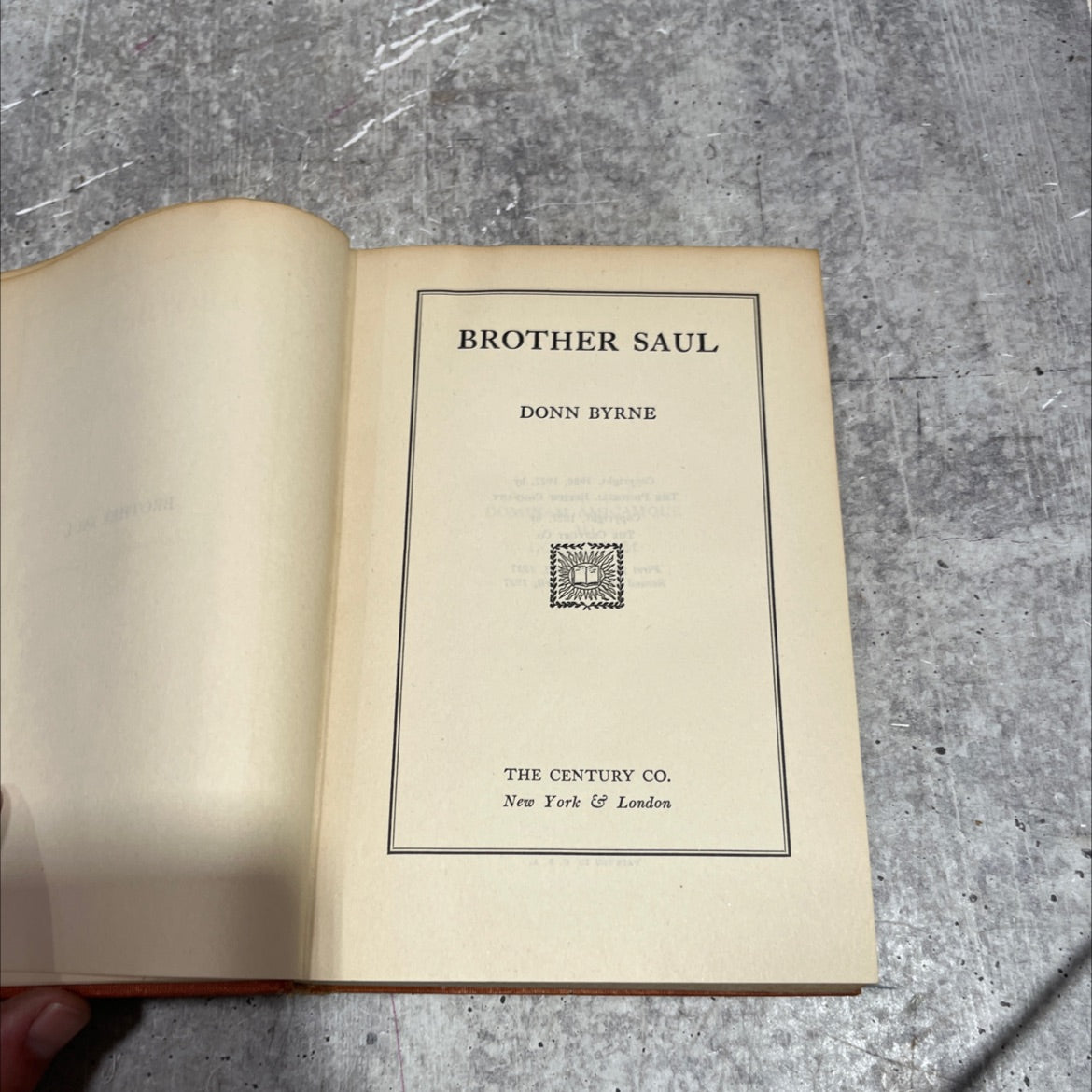 brother saul donn byrne book, by Donn Byrne, 1927 Hardcover image 2