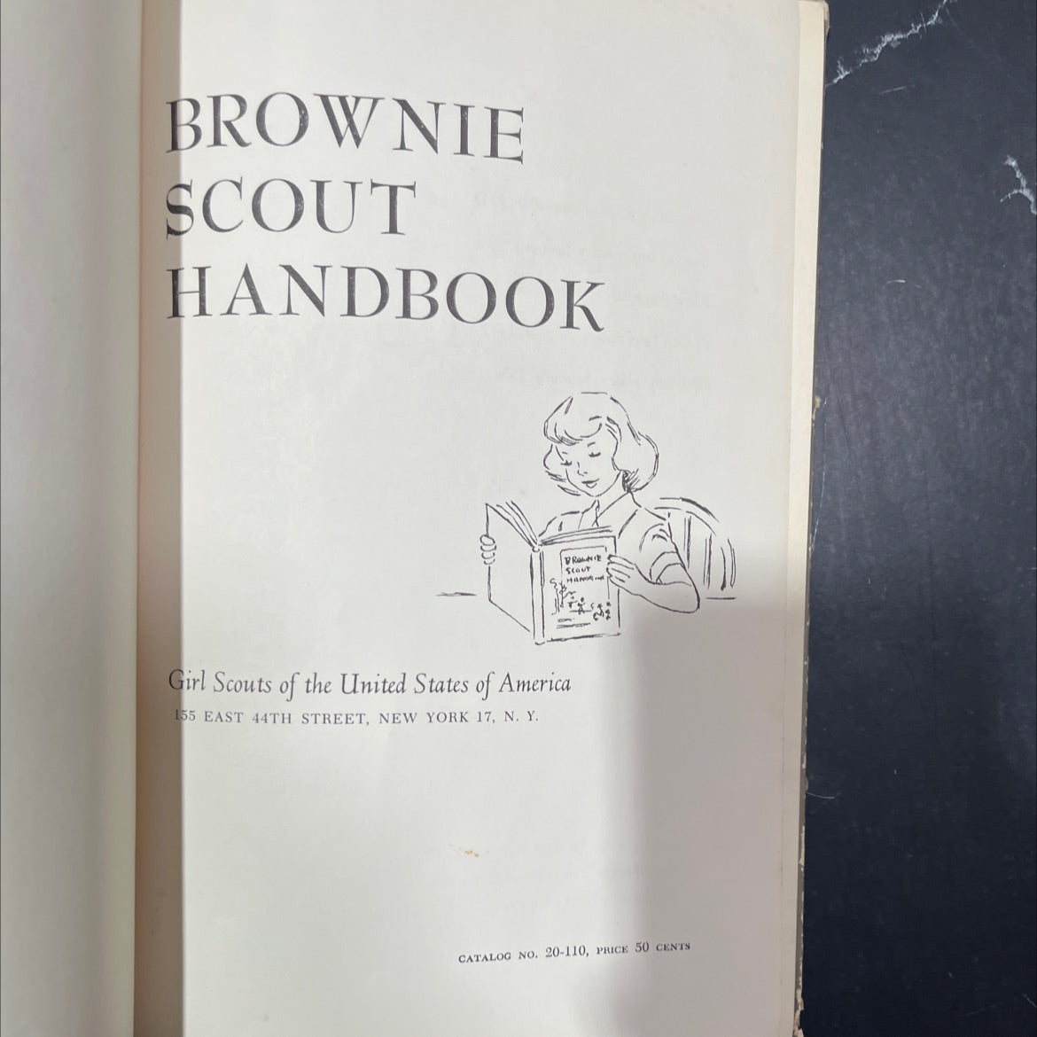 brownie scout handbook book, by girl scouts of the united states of america, 1954 Hardcover image 2
