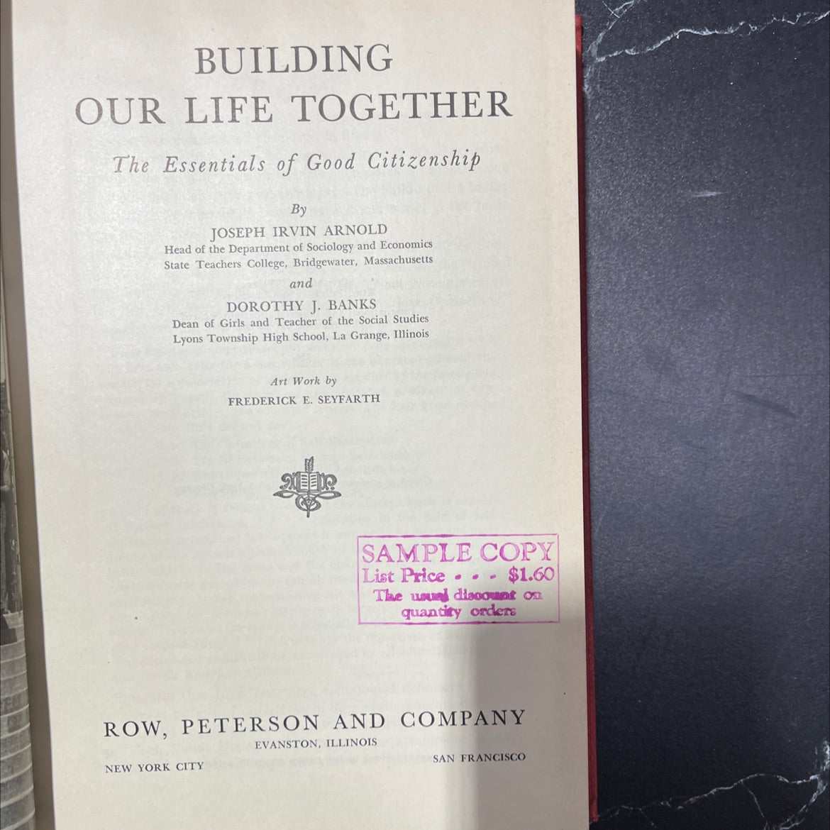 building our life together the essentials of good citizenship book, by joseph irvin arnold, dorothy j. banks, 1939 image 2
