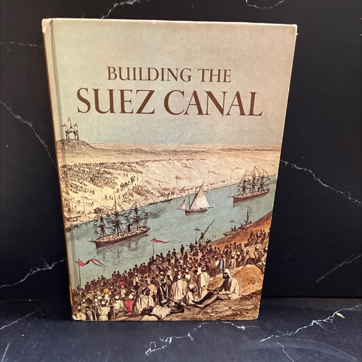 building the suez canal book, by s. c. burchell, 1966 Hardcover image 1