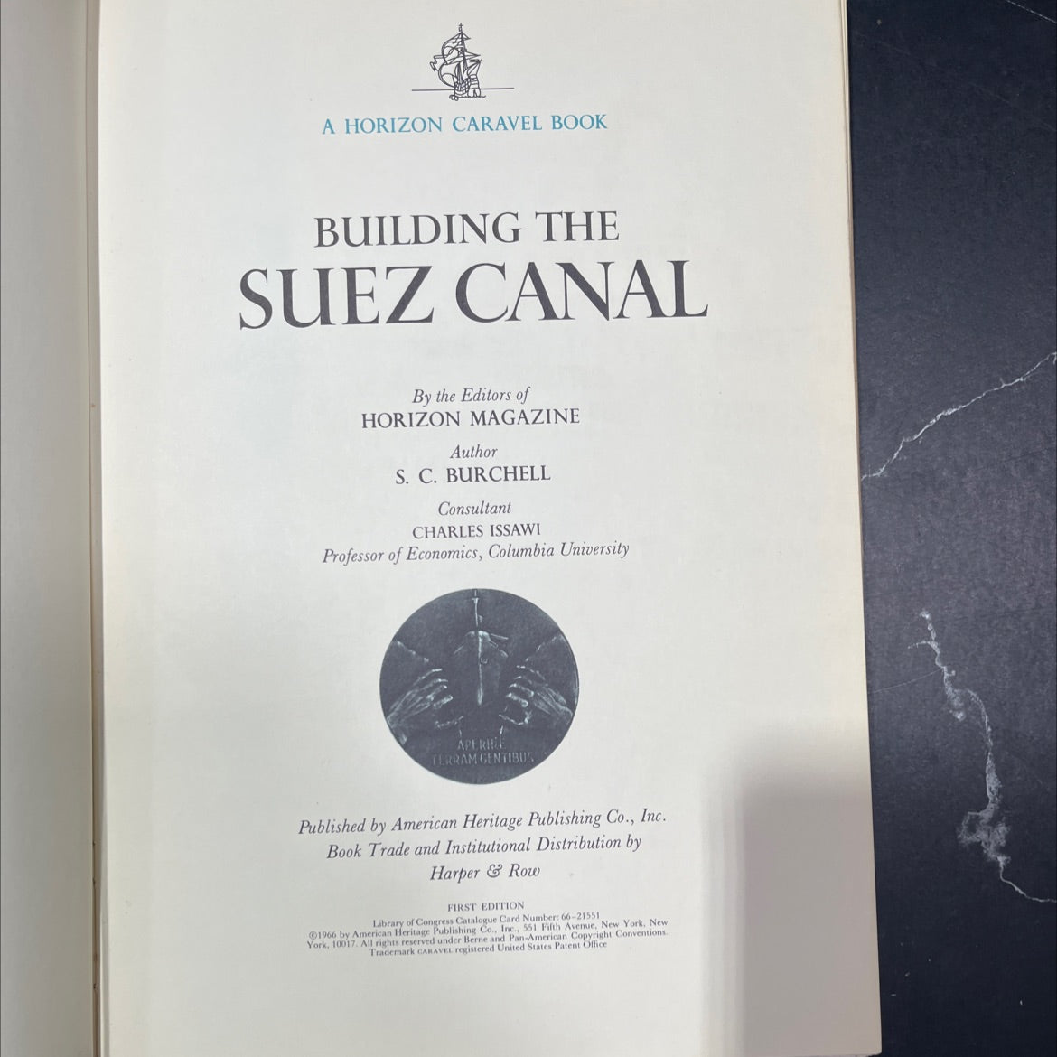 building the suez canal book, by s. c. burchell, 1966 Hardcover image 2