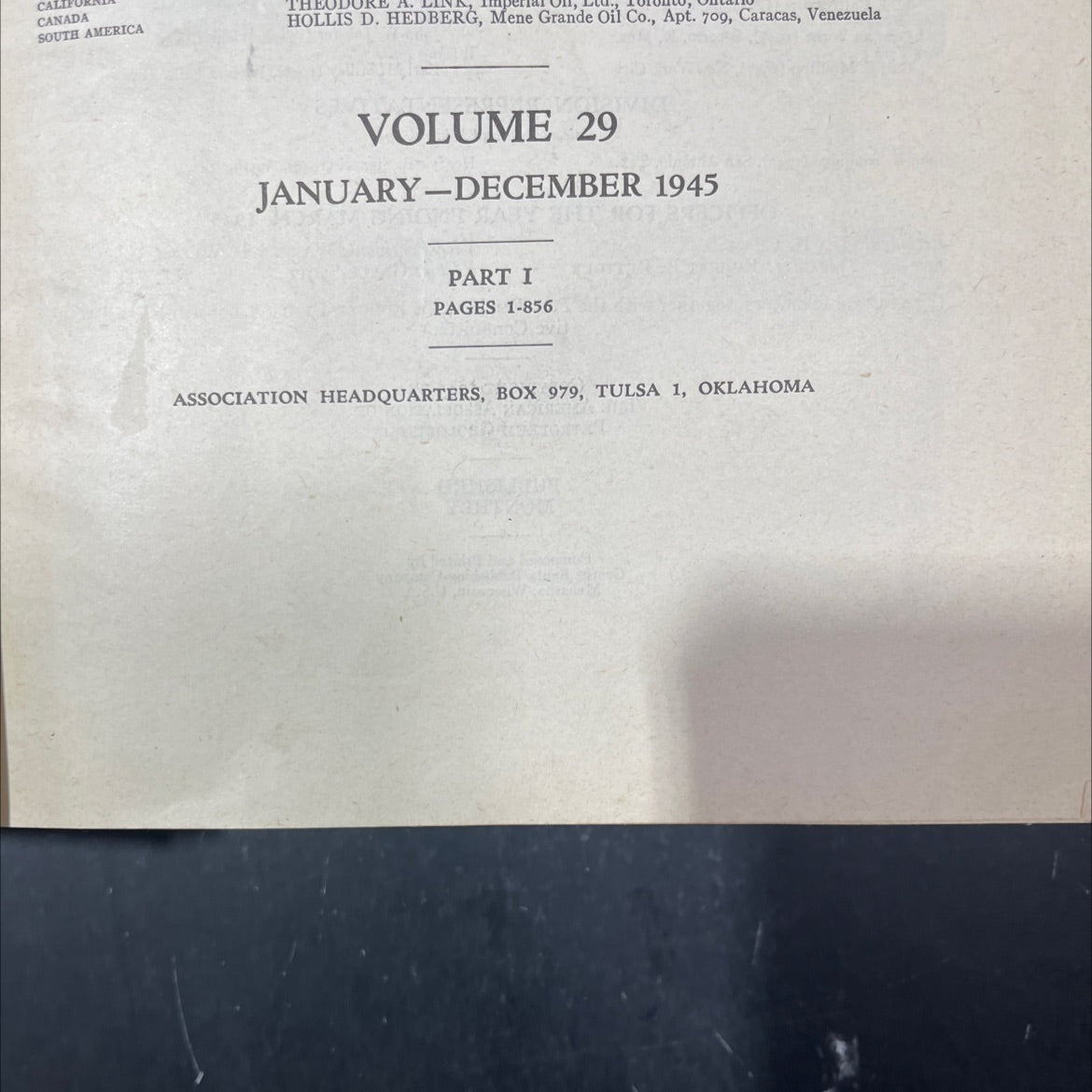 bulletin of the american association of petroleum geologists book, by gayle scott, 1945 Hardcover image 3