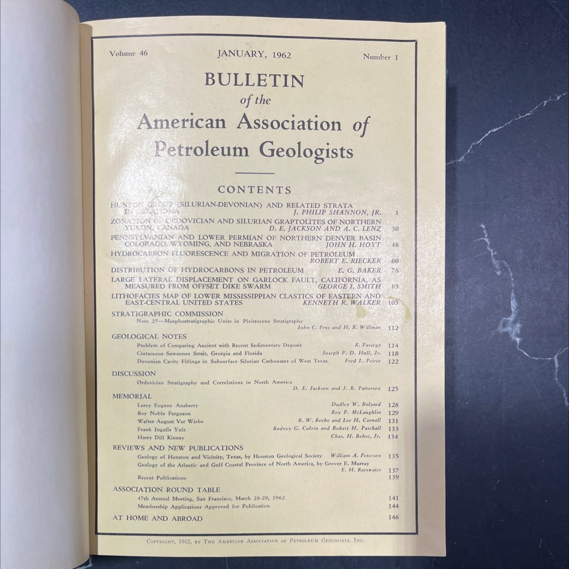 bulletin of the american association of petroleum geologists book, by various, 1962 Hardcover image 2