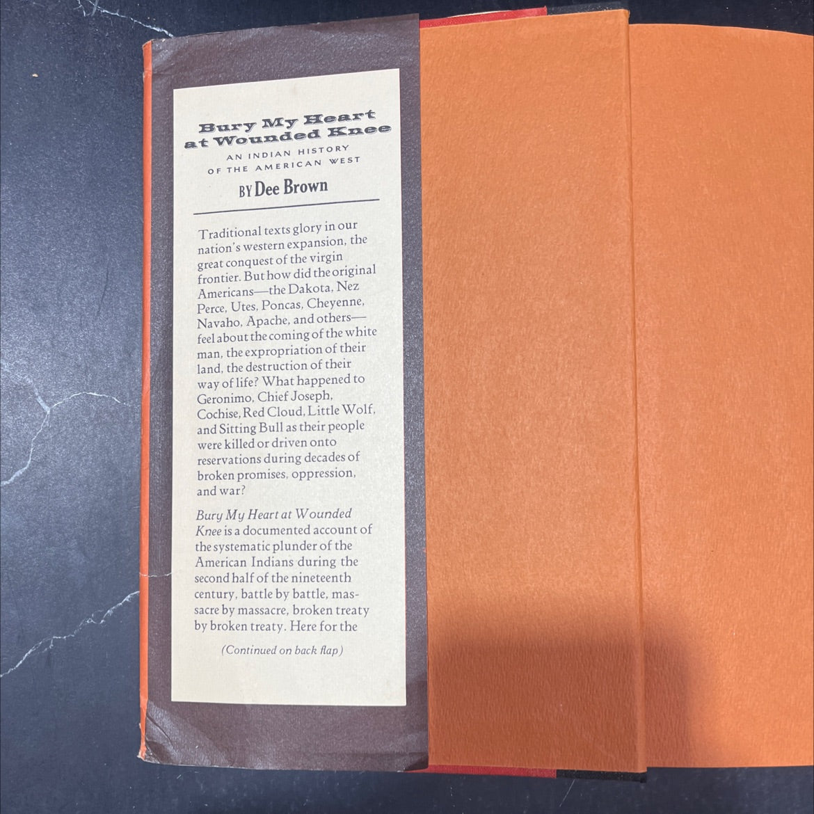 bury my heart at wounded knee an indian history of the american west book, by dee brown, 1970 Hardcover image 4