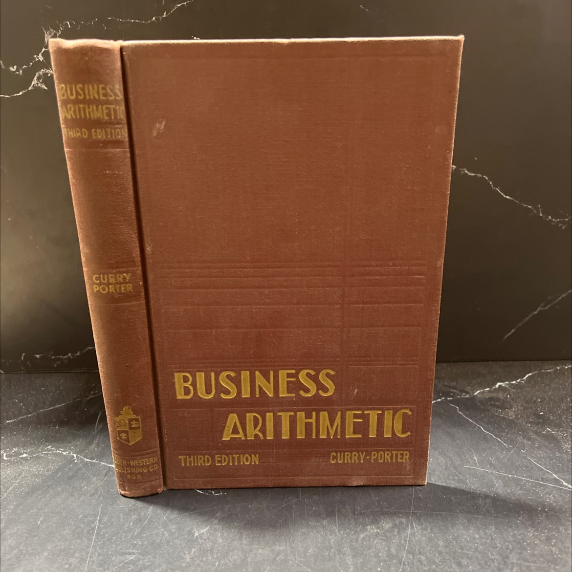 business arithmetic book, by preston e. curry and w. l. porter, 1934 Hardcover image 1