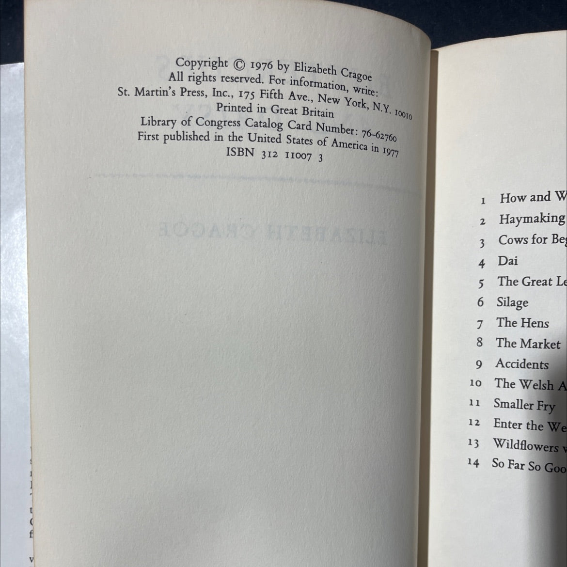 buttercups and daisies book, by Elizabeth Cragoe, 1977 Hardcover image 3