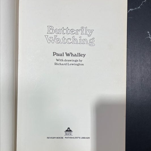butterfly watching book, by Paul Whalley, 1980 Hardcover image 2