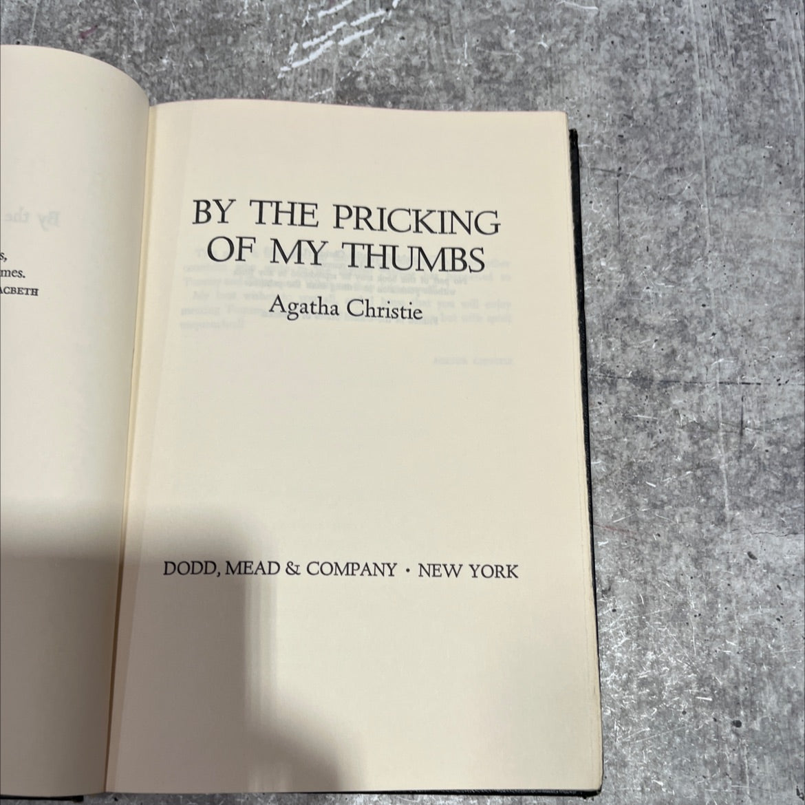 by the pricking of my thumbs book, by Agatha Christie, 1968 Hardcover image 2