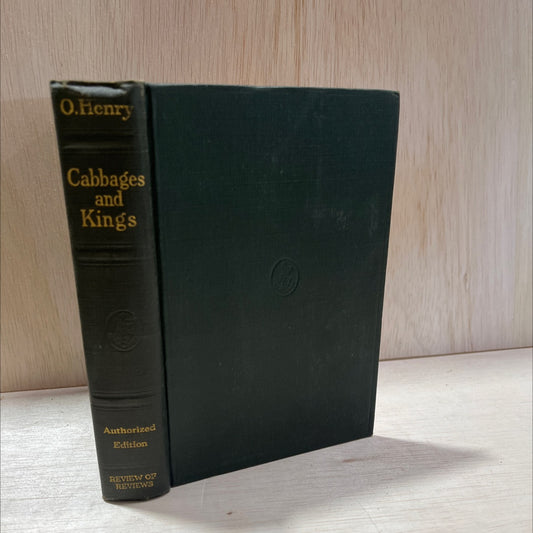 cabbages and kings book, by o. henry, 1916 Hardcover, Antique, Heavily Used image 1