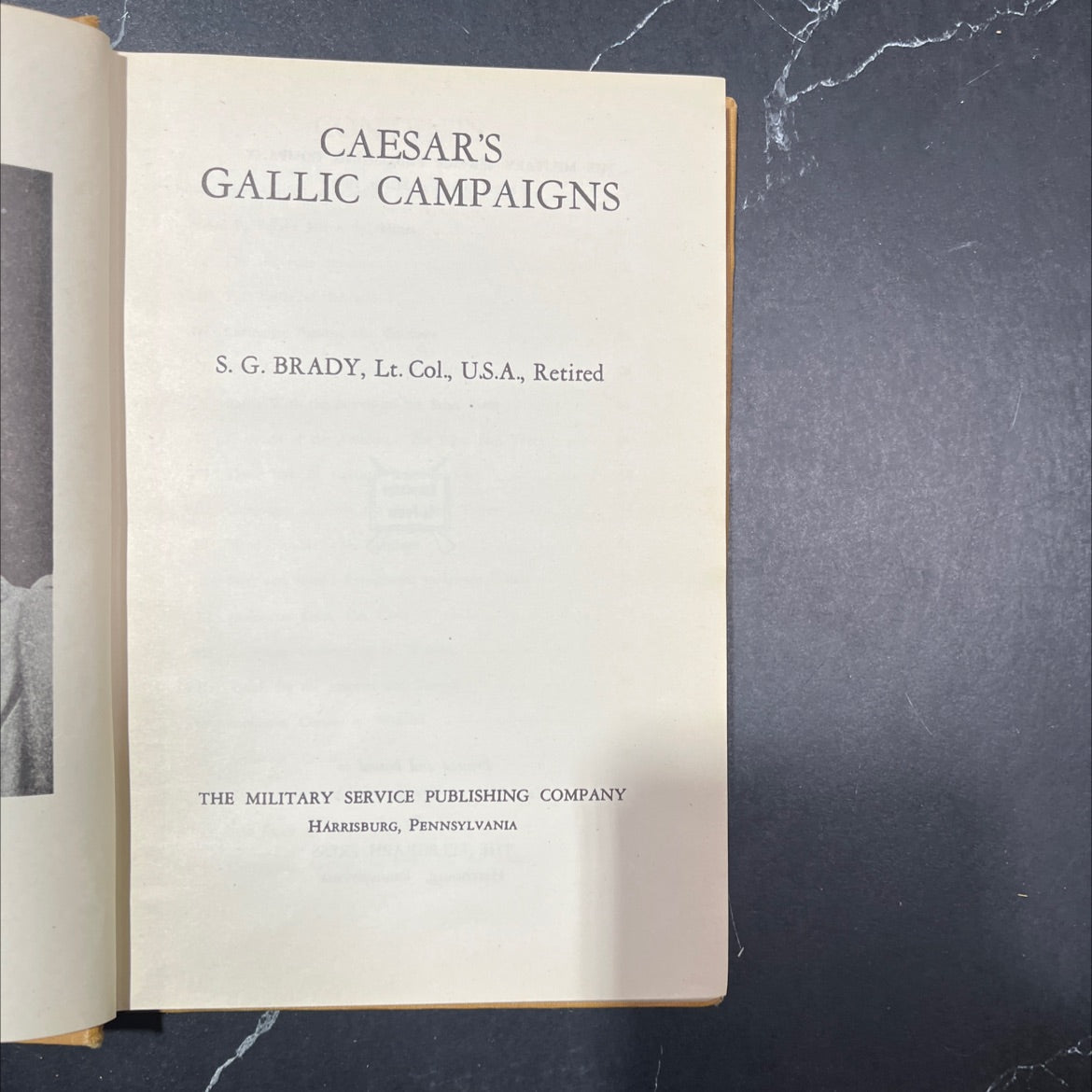 caesar's gallic campaigns book, by S. G. Brady, 1949 Hardcover image 2